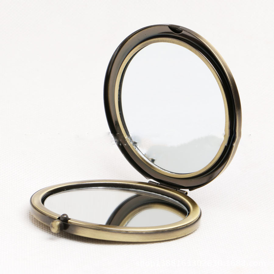 Mini Pocket Cosmetic Compact Mirror Foldable Double Sides Pocket Mirror Girl Beauty Tools eprolo