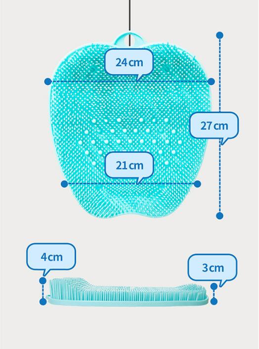 Pregnant Women Without Bend Over Shower Foot Massager Scrubber Cleaner Washing Massage Tools Pad Mat Elderly Feet Cleaning Brush eprolo