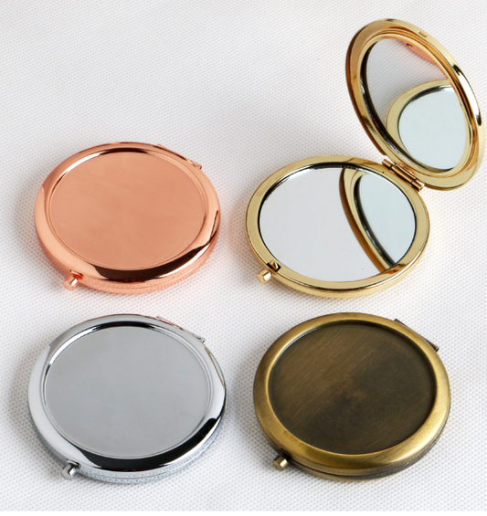 Mini Pocket Cosmetic Compact Mirror Foldable Double Sides Pocket Mirror Girl Beauty Tools eprolo