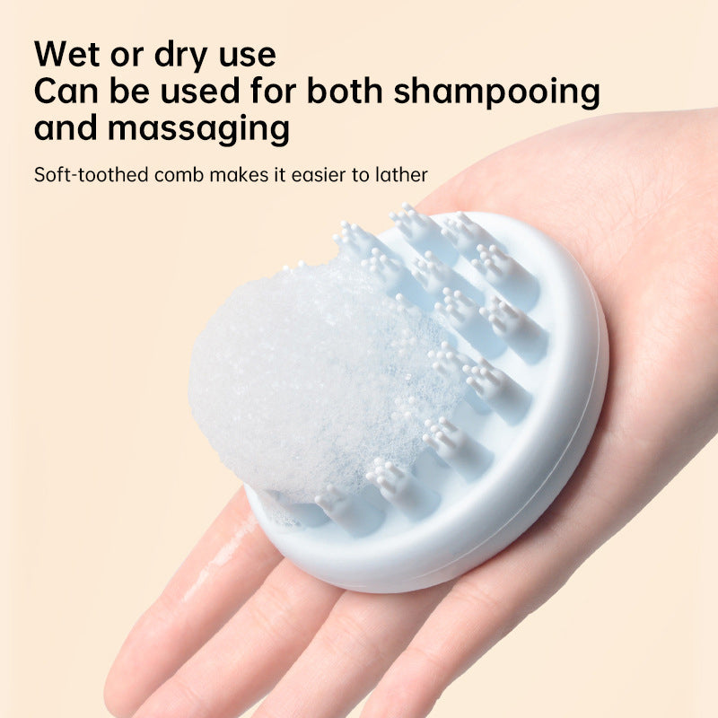Baby Silicone Shampoo Scalp Massage Body Clean Scrub Feel Bath Brush eprolo
