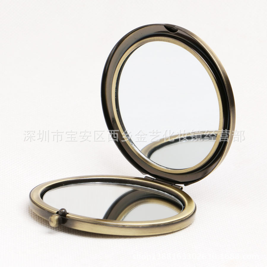 Mini Pocket Cosmetic Compact Mirror Foldable Double Sides Pocket Mirror Girl Beauty Tools eprolo